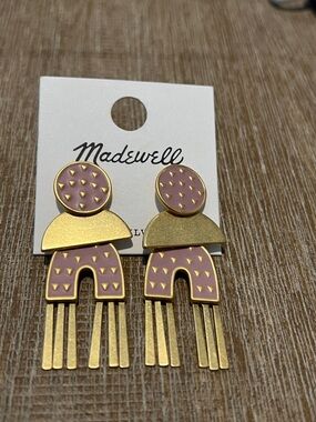 Madewell Mixed Metal Enamel Earrings